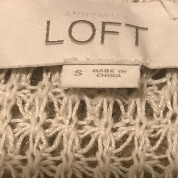 NWOT LOFT LINEN BLEND LONG SLEEVE SWEATER - Picture 5 of 5